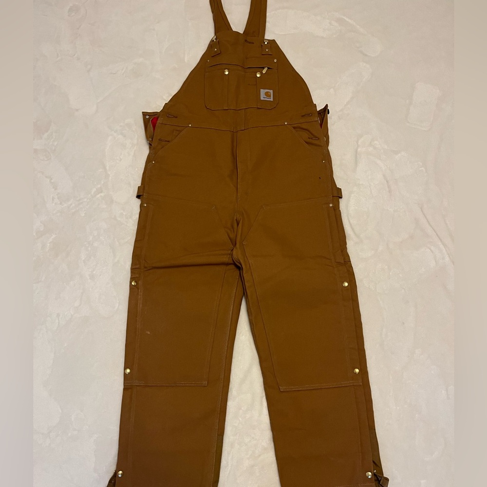 Insulated Carhartt Bib Overalls, never worn. With stickers.